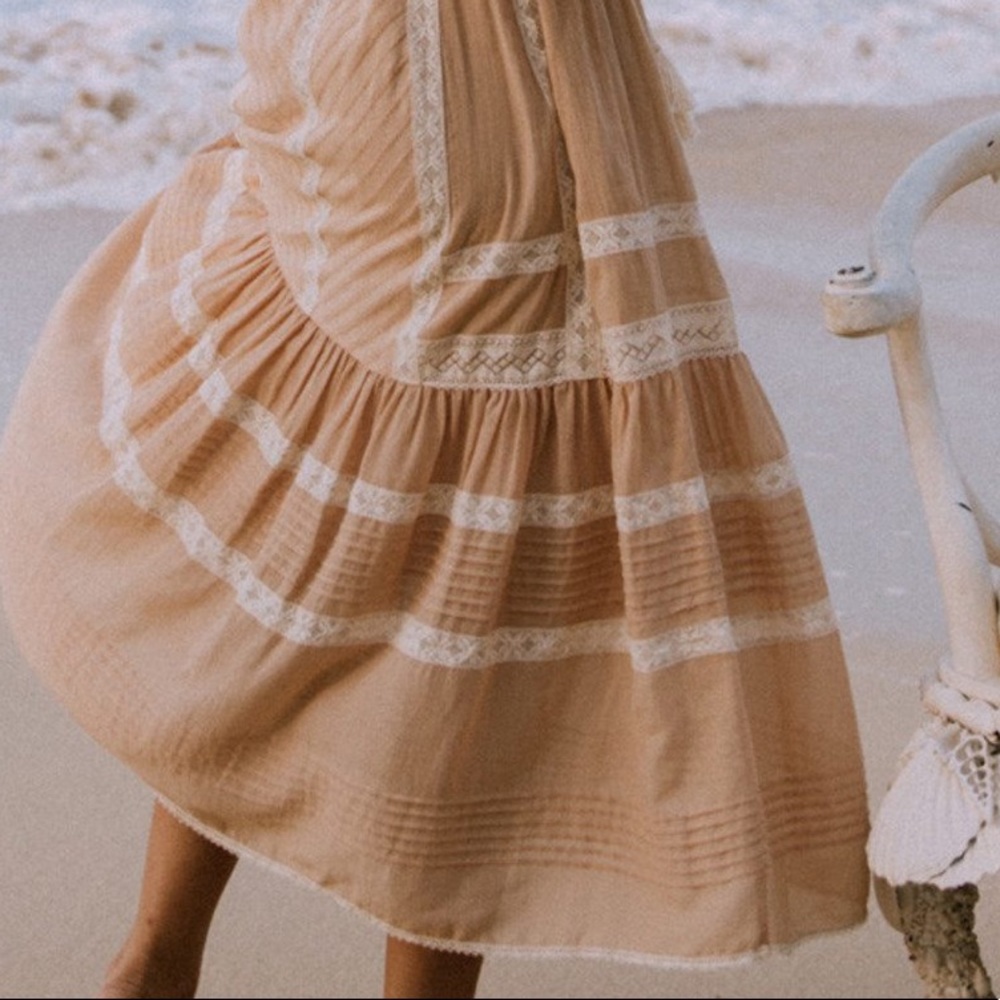 Spell Cinder Midi Dress in Nude - Picture 5 of 16